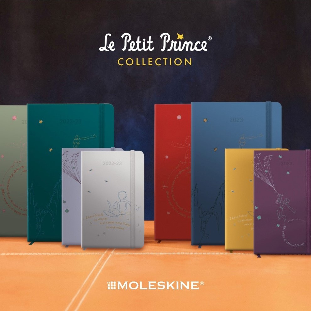 New collection of diaries 2022-23 – The Little Prince X Moleskine