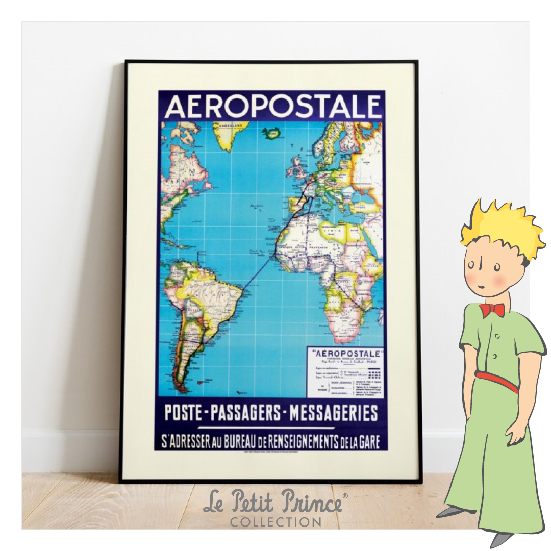 Discover the famous poster of the Aeropostale route by Oneart